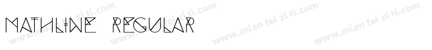 Mathline Regular字体转换